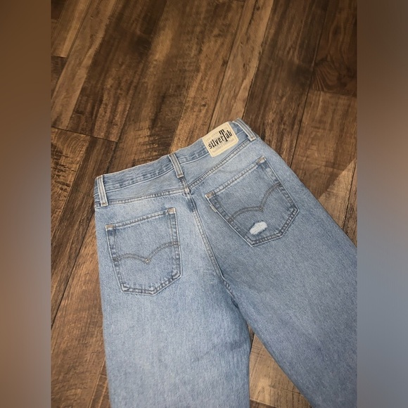 Silver tab Levi’s 94 baggy distressed denim jeans 28  $89 boho casual casual - Picture 7 of 7